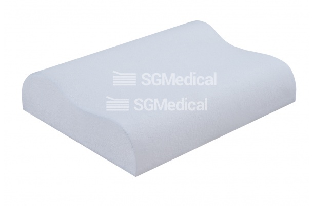 Эргоподушка  SGMedical маленькая волна в чехле из махровой мембранной ткани